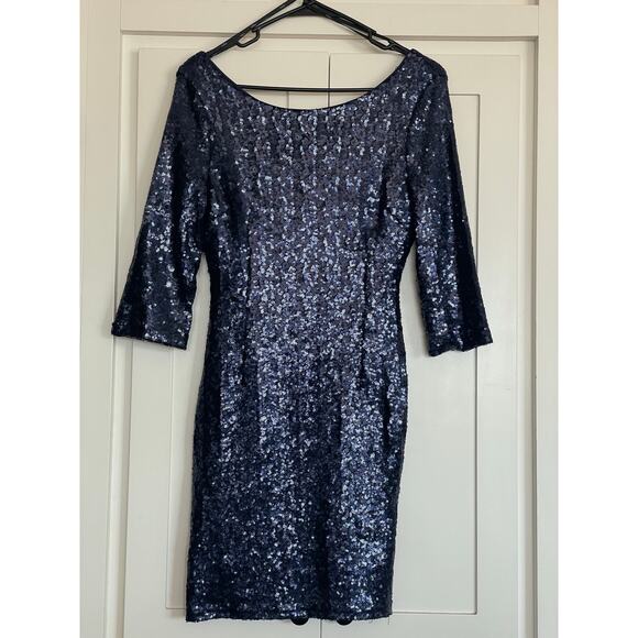 Lulus Dresses & Skirts - Lulus Delightful Ways Navy Blue Sequin Cocktail Dress Medium